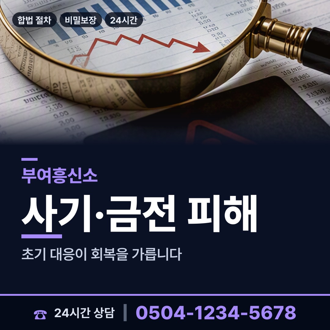 부여 양화면 신속조사 상담 안내
